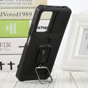 For Xiaomi Redmi Note 11 Pro 5G / 4G International Version Sliding Camera Cover Design PC + TPU Shockproof Phone Case(Black)