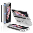 For Samsung Galaxy Z Fold3 5G GKK Magnetic Full Coverage Phone Flip Case with Pen Slot(Silver) - free shipping - PMC TechLife - Order now!