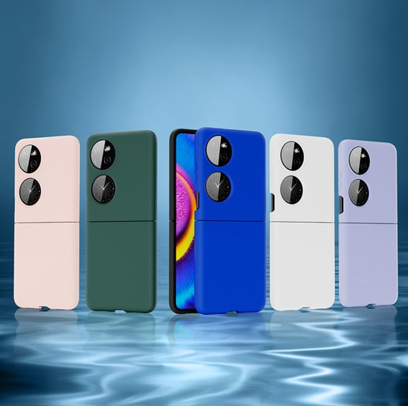 For Huawei P50 Pocket Oil-sprayed Ultra-thin Folding Phone Case(White)