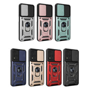 For vivo Y21s Sliding Camera Cover TPU+PC Phone Case(Black)