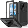 For Samsung Galaxy S22 Ultra 5G R-JUST Sliding Camera Metal + Silicone Holder Phone Case(Black) - Galaxy S22 Ultra 5G Cases by R-JUST | Online Shopping South Africa | PMC TechLife | Buy Now Pay Later Mobicred