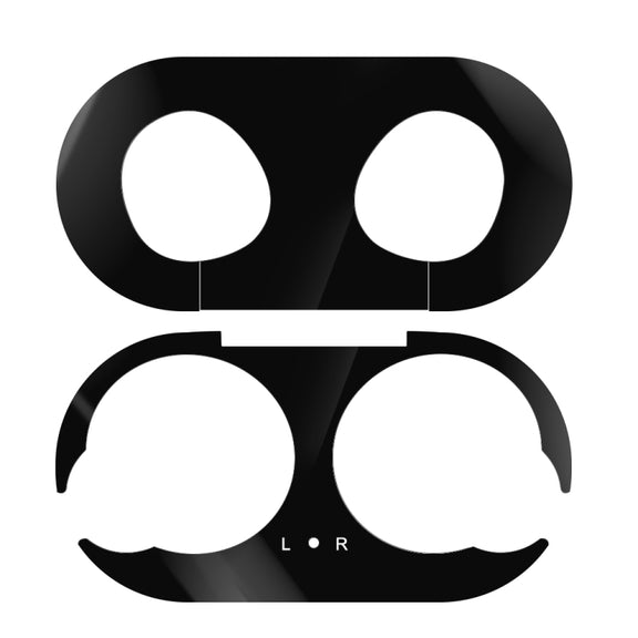 For Galaxy Buds Wireless Bluetooth Earphone Metal Protective Sticker(Black)