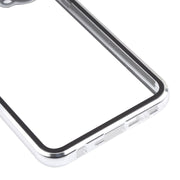 For OnePlus Nord CE 5G Full Cover Magnetic Metal Tempered Glass Phone Case(Silver)