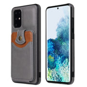 For Samsung Galaxy S20+ Soft Skin Leather Wallet Bag Phone Case(Grey)