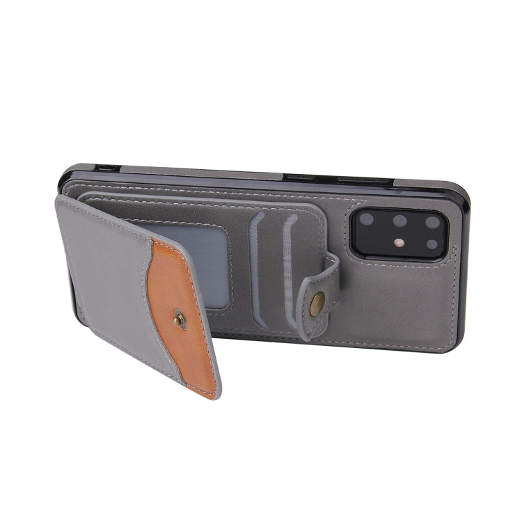 For Samsung Galaxy S20+ Soft Skin Leather Wallet Bag Phone Case(Grey)