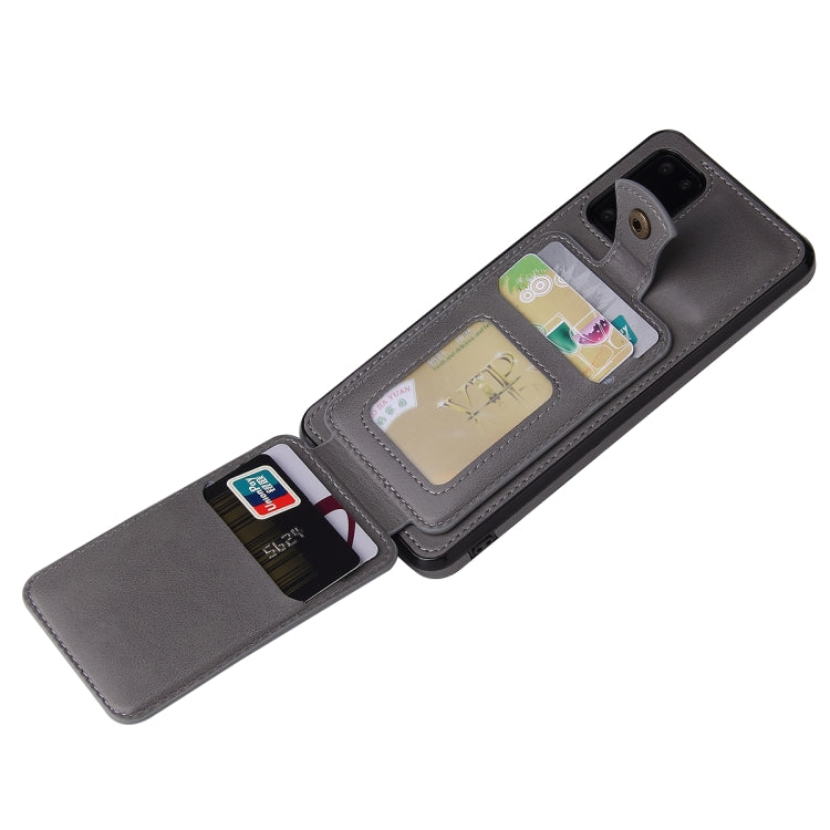 For Samsung Galaxy S20+ Soft Skin Leather Wallet Bag Phone Case(Grey)