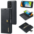 For Samsung Galaxy A53 5G DG.MING Crazy Horse Texture Detachable Magnetic Leather Phone Case(Black) - Galaxy Phone Cases by DG.MING | Online Shopping South Africa | PMC TechLife | Buy Now Pay Later Mobicred