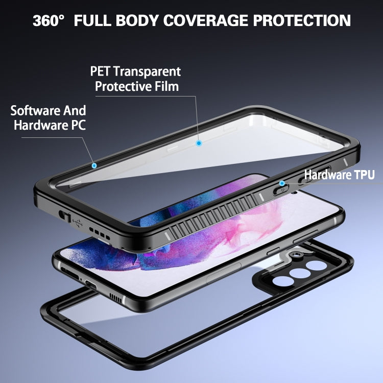 For Samsung Galaxy S21 FE 5G RedPepper Shockproof Water-resistant PC + TPU Phone Case(Black)