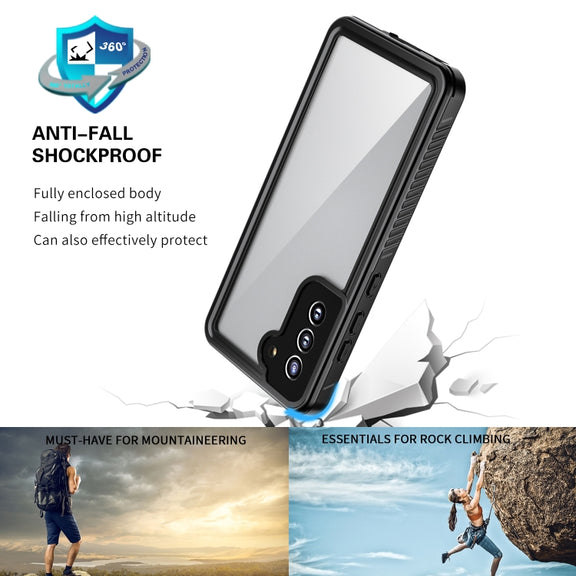 For Samsung Galaxy S21 FE 5G RedPepper Shockproof Water-resistant PC + TPU Phone Case(Black)