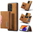 For Samsung Galaxy A73 5G DG.MING M2 Series 3-Fold Multi Card Bag + Phone Case(Brown) - Galaxy Phone Cases by DG.MING | Online Shopping South Africa | PMC TechLife | Buy Now Pay Later Mobicred