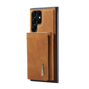 For Samsung Galaxy S22 Ultra 5G DG.MING M1 Series 3-Fold Multi Card Wallet Phone Case(Brown)