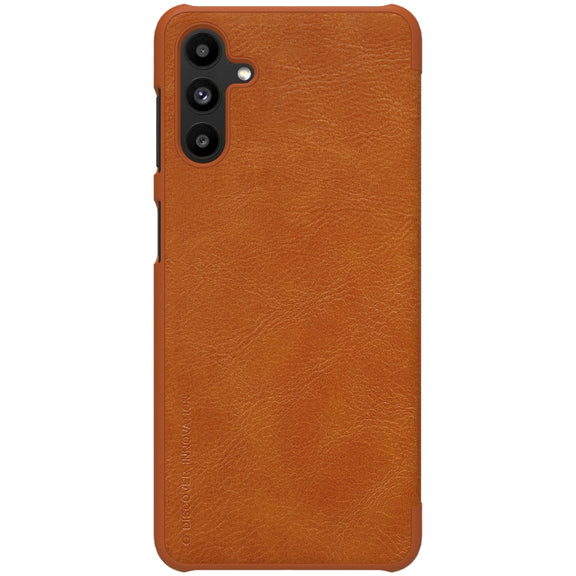 For Samsung Galaxy A13 5G NILLKIN QIN Series Crazy Horse Texture Leather Phone Case(Brown)