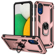 For Samsung Galaxy A03 Core 164mm Shockproof TPU + PC Phone Case with Holder(Rose Gold)