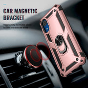 For Samsung Galaxy A03 Core 164mm Shockproof TPU + PC Phone Case with Holder(Rose Gold)