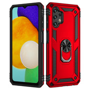 For Samsung Galaxy A13 4G Shockproof TPU + PC Phone Case with Holder(Red)
