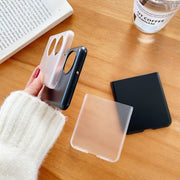For Huawei P50 Pocket Frosted PC Folding Phone Case(Transparent)