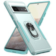 For Google Pixel 6 Pro Pioneer Armor Heavy Duty PC + TPU Holder Phone Case(Green) - Google Cases by PMC TechLife | Online Shopping South Africa | PMC TechLife | Buy Now Pay Later Mobicred