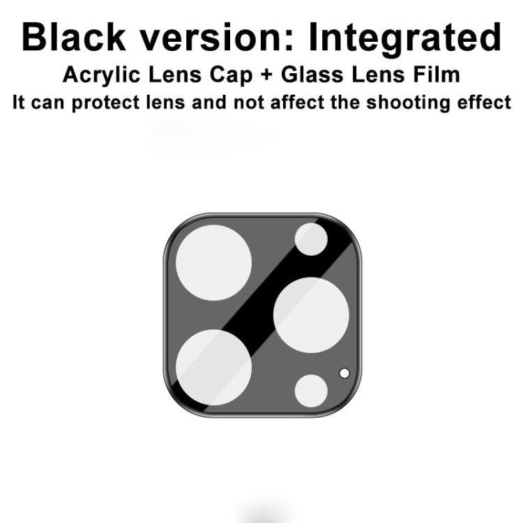 For iPhone 13 Pro / 13 Pro Max imak Integrated Rear Camera Lens Tempered Glass Film with Lens Cap Black Version