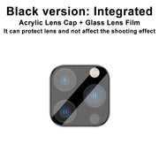 For iPhone 13 Pro / 13 Pro Max imak Integrated Rear Camera Lens Tempered Glass Film with Lens Cap Black Version