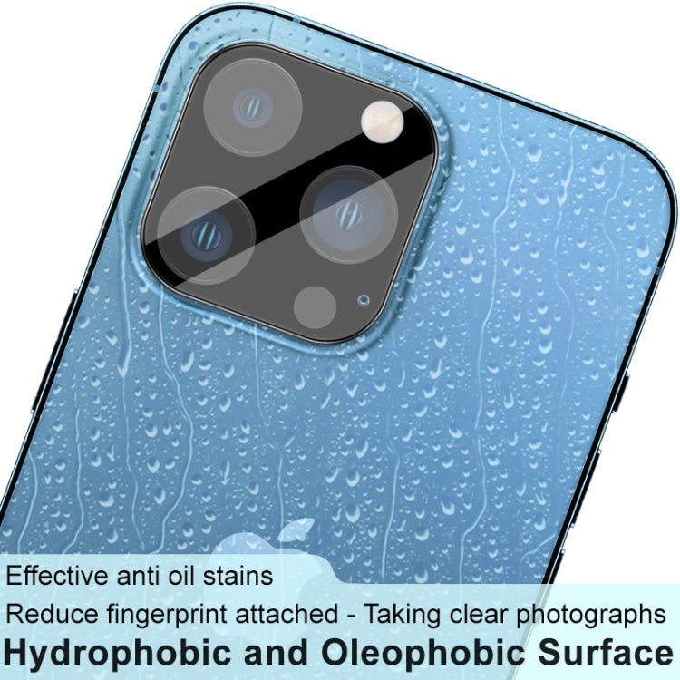 For iPhone 13 Pro / 13 Pro Max imak Integrated Rear Camera Lens Tempered Glass Film with Lens Cap Black Version