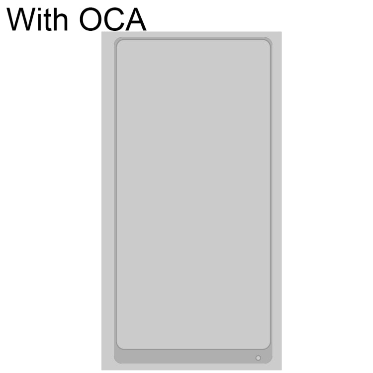 Front Screen Outer Glass Lens with OCA Optically Clear Adhesive for Xiaomi Mi Mix 2(White)