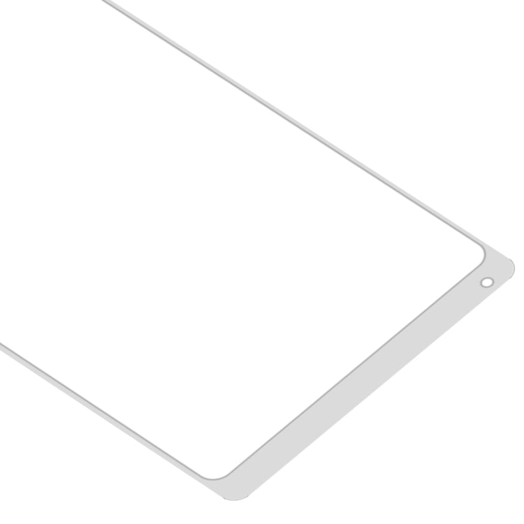 Front Screen Outer Glass Lens with OCA Optically Clear Adhesive for Xiaomi Mi Mix 2(White)
