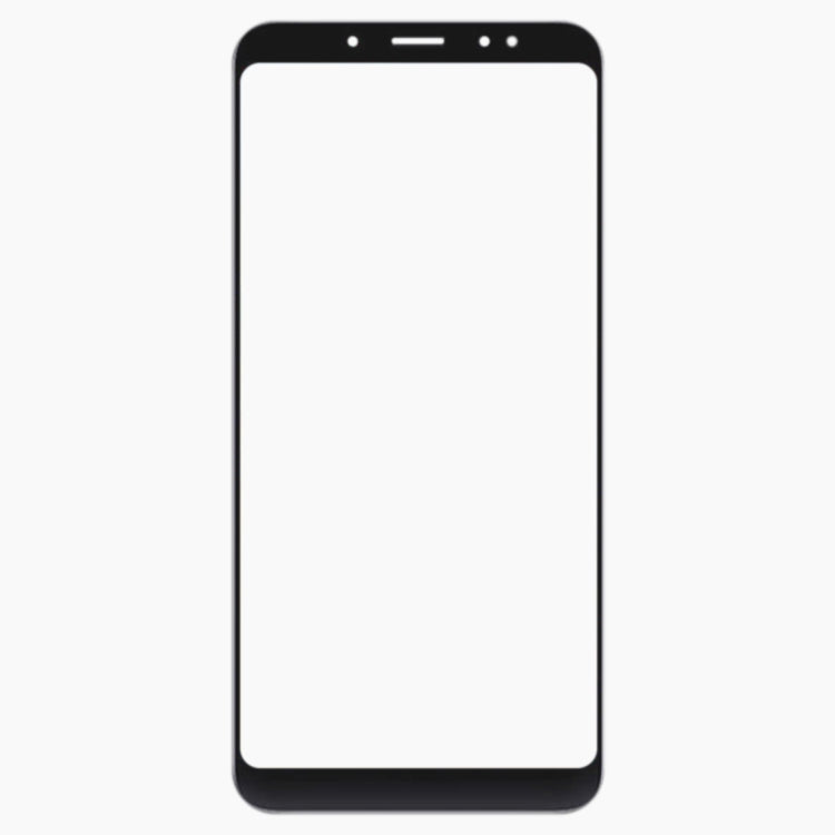 Front Screen Outer Glass Lens with OCA Optically Clear Adhesive for Xiaomi Redmi 5 Plus(Black)