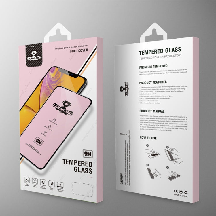 For Galaxy A9 (2018) 9H HD Large Arc High Alumina Full Screen Tempered Glass Film