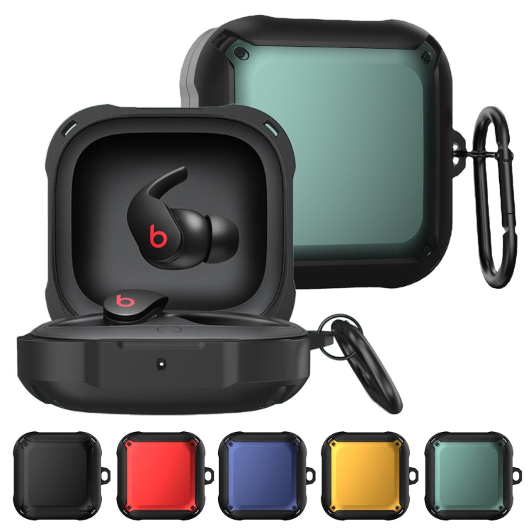 Armor Earphone Protective Case with Hook For Beats Fit Pro(Black)