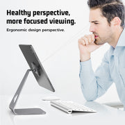 R-JUST PB01-13 L-shaped Magnetic Tablet Phone Desktop Holder(Silver)