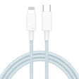 27W PD USB-C / Type-C to 8 Pin Fast Charging Braided Data Cable, Cable Length: 1m(Blue) - 2 in 1 Cable by PMC TechLife | Online Shopping South Africa | PMC TechLife