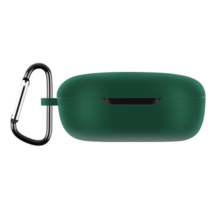 For Xiaomi Redmi Buds 4 Lite Silicone Earphone Protective Case with Hook (Midnight Green)