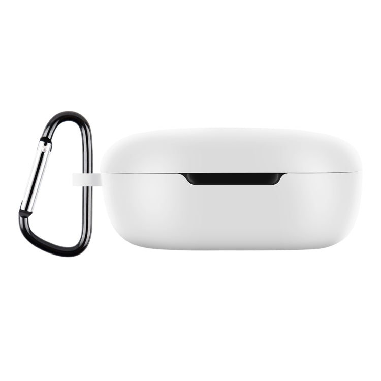 For Xiaomi Redmi Buds 4 Lite Silicone Earphone Protective Case with Hook (White)
