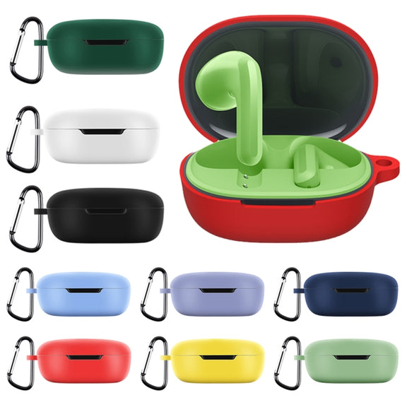 For Xiaomi Redmi Buds 4 Lite Silicone Earphone Protective Case with Hook (Matcha)