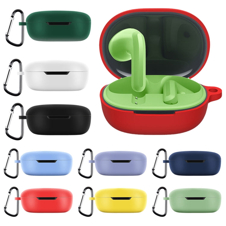 For Xiaomi Redmi Buds 4 Lite Silicone Earphone Protective Case with Hook (White)