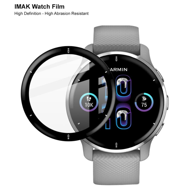 Compatible with Garmin Venu 2 Plus IMAK HD High Transparent Wear-resistant Watch Screen Protective Film