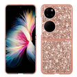 For Huawei P50 Pocket Glitter Powder Shockproof TPU Folding Phone Case(Rose Gold) - free shipping - PMC TechLife - Order now!
