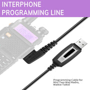 RETEVIS J9110P Dedicated USB Programming Cable for RT3S Series EDA0014386 / EDA0014407(Black)