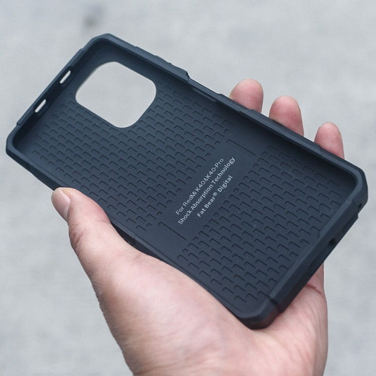 For Xiaomi Redmi K40 / K40 Pro / K40 Pro+ FATBEAR Armor Shockproof Cooling Phone Case(Black)