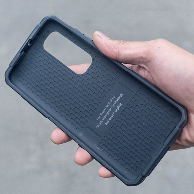 For Xiaomi Mi 10S FATBEAR Armor Shockproof Cooling Phone Case(Black)
