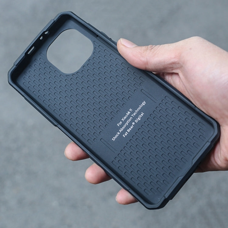 For Xiaomi Mi 11 FATBEAR Armor Shockproof Cooling Phone Case(Black)
