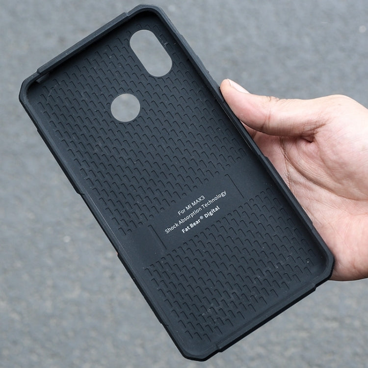 For Xiaomi Mi Max 3 FATBEAR Armor Shockproof Cooling Phone Case(Black)