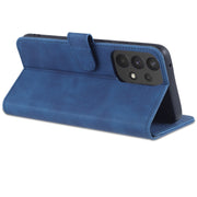 For Samsung Galaxy A53 5G AZNS Skin Feel Calf Texture Horizontal Flip Leather Phone Case(Blue)