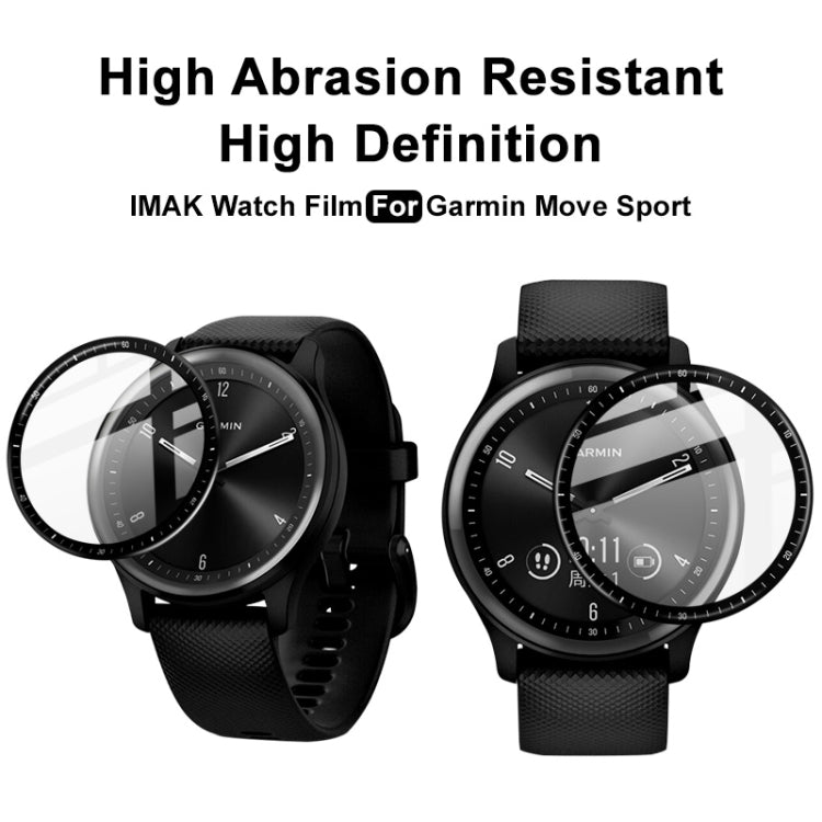 Compatible with Garmin Move Sport IMAK Plexiglass HD Watch Protective Film