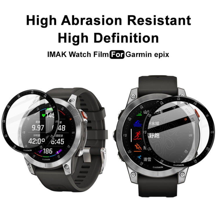 Compatible with Garmin Epix IMAK Plexiglass HD Watch Protective Film