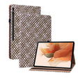 For Samsung Galaxy Tab S8+ / Tab S7+ Color Weave Texture Flip Leather Tablet Case with Holder(Brown) - free shipping - PMC TechLife - Order now!