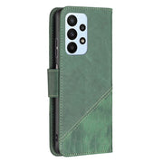 For Samsung Galaxy A23 5G Matching Color Crocodile Texture Leather Phone Case(Green)