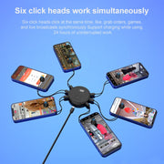 G30 Universal Digital Display Like Device Mobile Phone Automatic Screen Clicker, Style:One Machine with Two Head(Black)