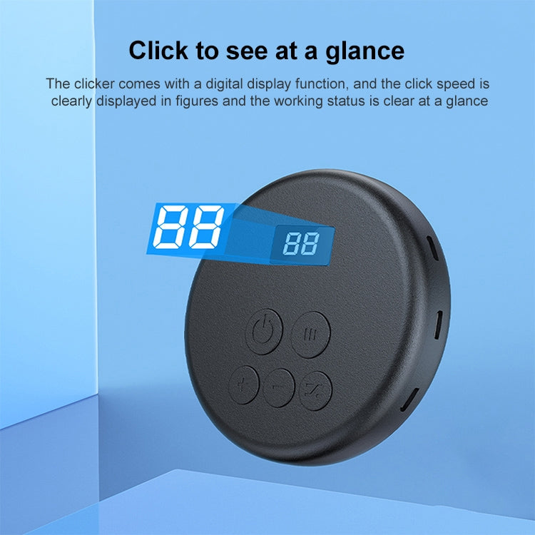 G30 Universal Digital Display Like Device Mobile Phone Automatic Screen Clicker, Style:One Machine with Four Head(Black)