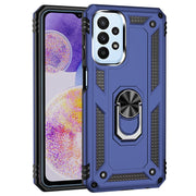 For Samsung Galaxy A23 Shockproof TPU + PC Phone Case with Holder(Blue)